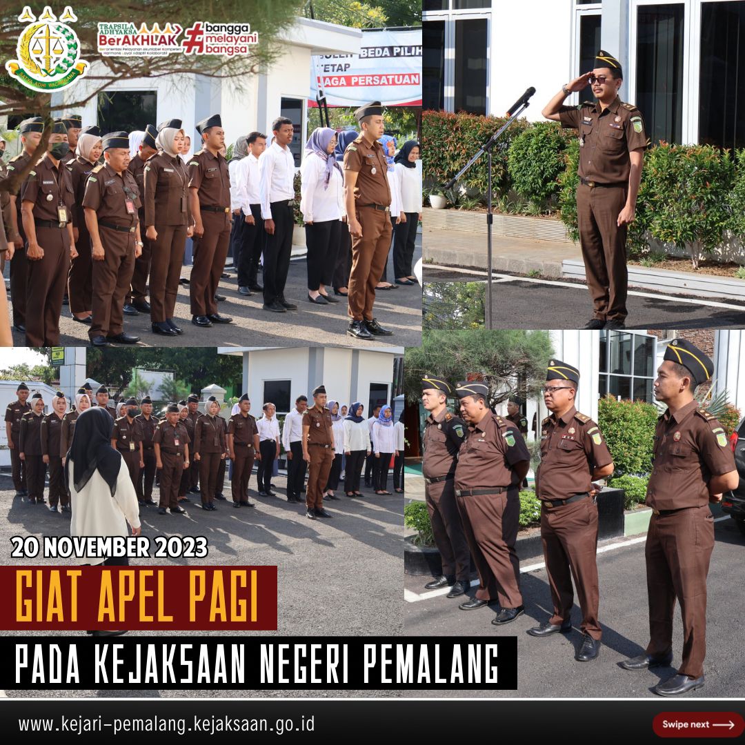 Apel Pagi Pada Kejaksaan Negeri Pemalang