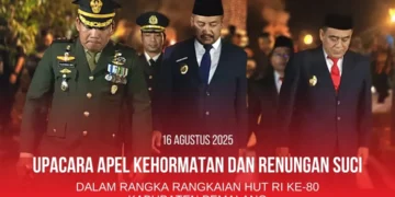 Kajari Pemalang Hadiri Apel Kehormatan dan Renungan Suci HUT ke-80 RI