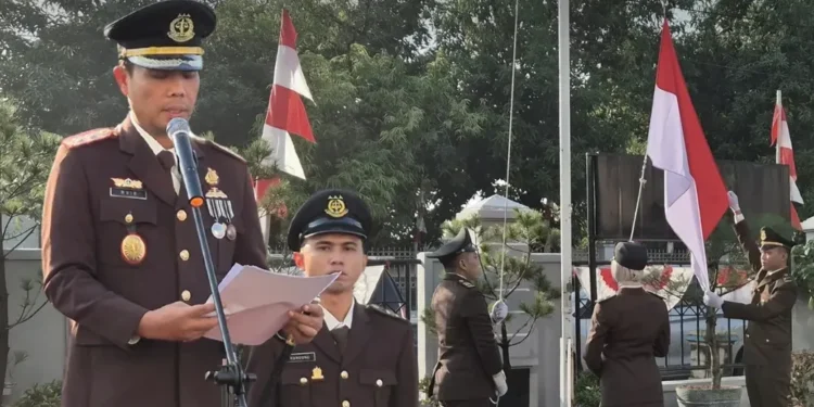 Upacara Peringatan HUT ke-80 Kemerdekaan RI di Kejaksaan Negeri Pemalang