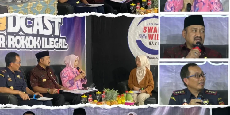 Podcast “Gempur Rokok Ilegal” Radio Swara Widuri Pemalang