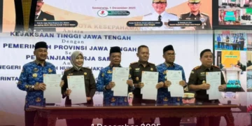 Penandatanganan Nota Kesepahaman Antara Kepala Kejaksaan Tinggi Jawa Tengah Dengan Gubernur Jawa Tengah dan Perjanjian Kerja Sama Antara Kepala Kejaksaan Negeri Dengan Walikota/Bupati Se-Jawa Tengah