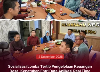 Sosialisasi Lomba Tertib Pengelolaan Keuangan Desa, Kepatuhan Entri Data Aplikasi Real Time Monitoring Village Management Funding (Jaga Desa), serta Lomba Film Pendek Jaksa Garda Desa