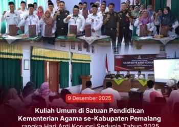 Kuliah Umum di Satuan Pendidikan Kementerian Agama se-Kabupaten Pemalang dalam rangka memperingati Hari Anti Korupsi Sedunia 2025 dengan tema “Berantas Korupsi untuk Kemakmuran Rakyat”