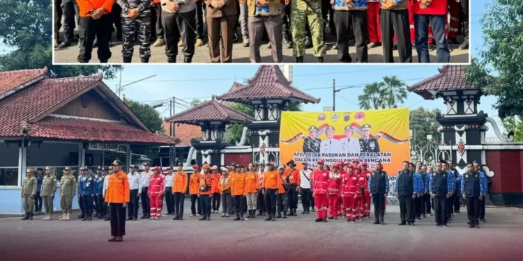 Apel Gelar Pasukan dan Peralatan Kesiapsiagaan Penanggulangan Bencana Tahun 2025