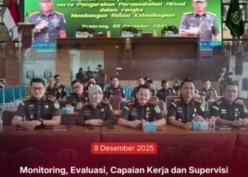 Monitoring, Evaluasi Capaian Kinerja, dan Supervisi Jaksa Agung Muda Bidang Pidana Militer pada Asisten Bidang Pidana Militer Kejati Jawa Tengah