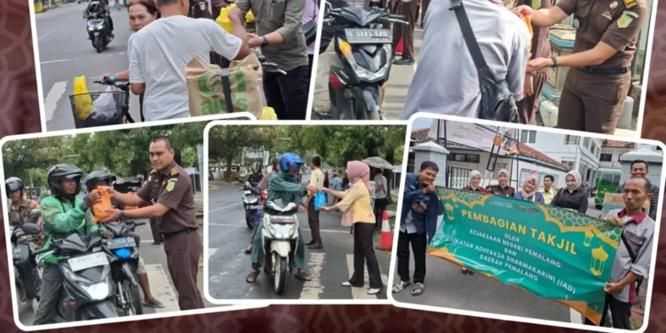 Kejaksaan Negeri Pemalang bersama Ikatan Adhyaksa Dharmakarini (IAD) Daerah Pemalang Berbagi Takjil Bulan Ramadhan 2 – 6 Maret 2026