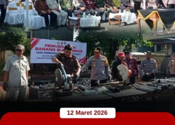 Pemusnahan Barang Bukti Hasil Penindakan Penyakit Masyarakat Tahun 2026