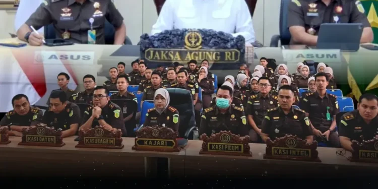 Zoom Meeting Kunjungan Kerja Virtual Jaksa Agung Republik Indonesia