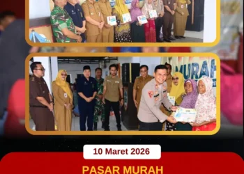 Pasar Murah dalam rangka Pengendalian Inflasi Daerah dan Menjelang Hari Raya Idul Fitri 1447 H