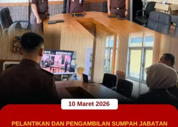 Video Conference Pelantikan dan Pengambilan Sumpah Jabatan Pejabat Eselon III di Wilayah Kejaksaan Tinggi Jawa Tengah
