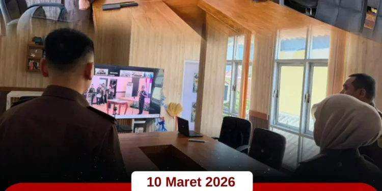 Video Conference Pelantikan dan Pengambilan Sumpah Jabatan Pejabat Eselon III di Wilayah Kejaksaan Tinggi Jawa Tengah