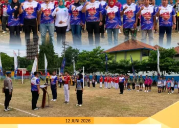 Upacara Pembukaan Turnamen Voli Kapolres Cup Pemalang dalam rangka memperingati Hari Bhayangkara ke-80 Tahun 2026