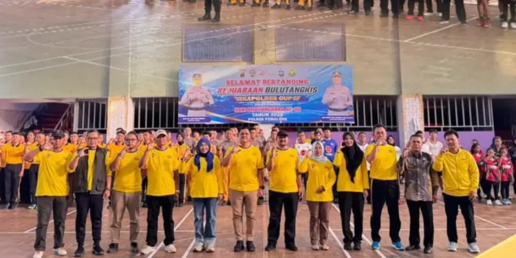 Upacara Pembukaan Turnamen Badminton Kapolres Cup Pemalang