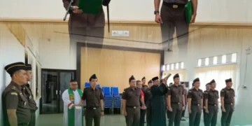 Pelantikan dan Pengambilan Sumpah Jabatan Pegawai Negeri Sipil (PNS) dan Pejabat Fungsional pada Kejaksaan Negeri Pemalang