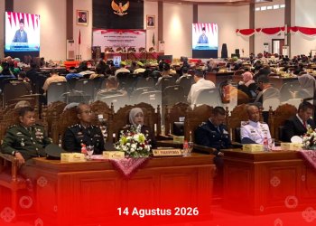 Rapat Paripurna DPRD Kabupaten Pemalang dengan agenda Mendengarkan Pidato Kenegaraan Presiden Republik Indonesia dalam rangka memperingati Hari Ulang Tahun Ke-81 Proklamasi Kemerdekaan Republik Indonesia