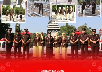 Upacara Ziarah dan Tabur Bunga di Taman Makam Pahlawan (TMP) Pahlawan Jayana Sureng Yudha