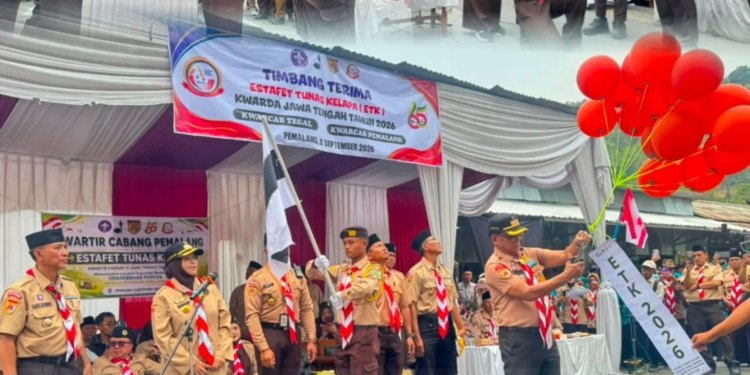 Upacara Timbang Terima Pasukan Estafet Tunas Kelapa (ETK)