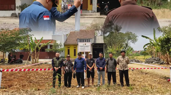 Pemasangan Plang Penyitaan Aset Tanah oleh Jaksa Penyidik Kejaksaan Negeri Pemalang terkait Dugaan Tindak Pidana Korupsi
