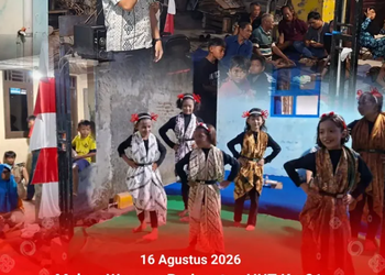 Malam Wungon dalam rangka HUT ke-81 Kemerdekaan RI di RT 02, RW 17 Kelurahan Mulyoharjo