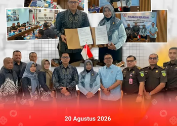 Penandatanganan Perjanjian Kerja Sama antara Perusahaan Umum Daerah Air Minum Tirta Mulia Kabupaten Pemalang dengan Kejaksaan Negeri Pemalang