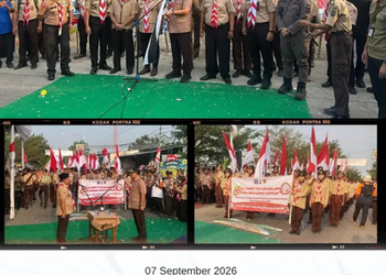 Upacara Timbang Terima Pasukan Estafet Tunas Kelapa (ETK) Kwartir Daerah Gerakan Pramuka Jawa Tengah Tahun 2026